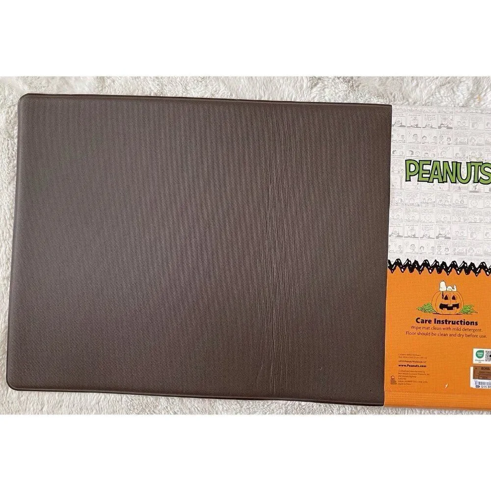 PEANUTS‎ Snoopy Vampire XL Anti-Fatigue Kitchen Mat 20” X 39” Halloween Bats NEW